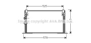 TO5585 Kondenzátor klimatizácie AVA QUALITY COOLING