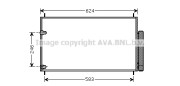 TOA5405 Kondenzátor klimatizácie AVA QUALITY COOLING