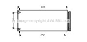 TOA5406 Kondenzátor klimatizácie AVA QUALITY COOLING