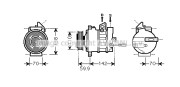 VNK298 Kompresor klimatizácie AVA QUALITY COOLING