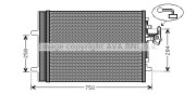 VO5161 Kondenzátor klimatizácie AVA QUALITY COOLING