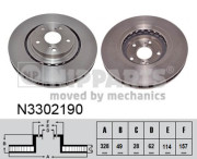 N3302190 Brzdový kotúč NIPPARTS