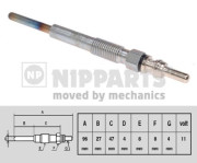 N5715020 żeraviaca sviečka NIPPARTS