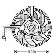 1025001 Ventilátor chladenia motora DIEDERICHS