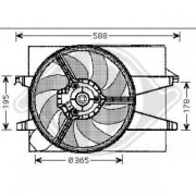 1404101 Ventilátor chladenia motora DIEDERICHS