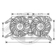3051101 Ventilátor chladenia motora DIEDERICHS