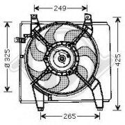 8682590 Ventilátor kondenzátora klimatizácie DIEDERICHS