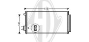 DCC1637 Kondenzátor klimatizácie DIEDERICHS Climate DIEDERICHS