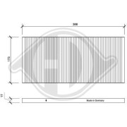 DCI0014 Filter vnútorného priestoru DIEDERICHS Climate DIEDERICHS
