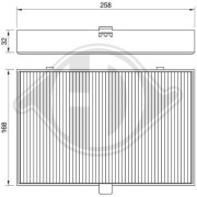 DCI0030 Filter vnútorného priestoru DIEDERICHS Climate DIEDERICHS