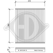 DCI0087 Filter vnútorného priestoru DIEDERICHS Climate DIEDERICHS