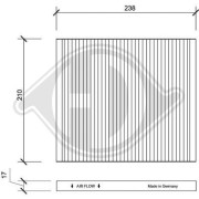 DCI0141 Filter vnútorného priestoru DIEDERICHS Climate DIEDERICHS