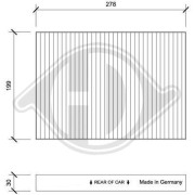 DCI0235 Filter vnútorného priestoru DIEDERICHS Climate DIEDERICHS