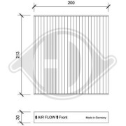 DCI1222 Filter vnútorného priestoru DIEDERICHS Climate DIEDERICHS