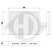 DCI1278S Filter vnútorného priestoru DIEDERICHS Climate DIEDERICHS