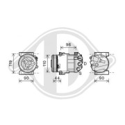 DCK1012 Kompresor klimatizácie DIEDERICHS Climate DIEDERICHS