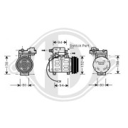 DCK1042 Kompresor klimatizácie DIEDERICHS Climate DIEDERICHS