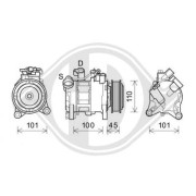 DCK1138 Kompresor klimatizácie DIEDERICHS Climate DIEDERICHS