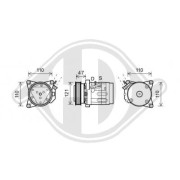 DCK1154 Kompresor klimatizácie DIEDERICHS Climate DIEDERICHS