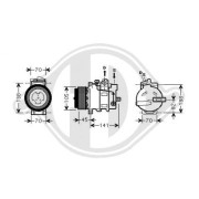 DCK1352 Kompresor klimatizácie DIEDERICHS Climate DIEDERICHS