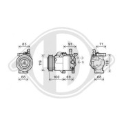 DCK1674 Kompresor klimatizácie DIEDERICHS Climate DIEDERICHS