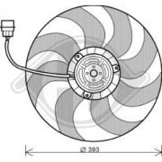 DCL1214 Ventilátor chladenia motora DIEDERICHS Climate DIEDERICHS