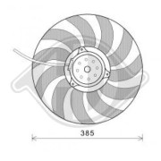 DCL1235 Ventilátor chladenia motora DIEDERICHS Climate DIEDERICHS