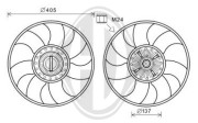 DCL1303 Ventilátor chladenia motora DIEDERICHS