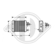 DCM1069 Výmenník tepla vnútorného kúrenia DIEDERICHS Climate DIEDERICHS