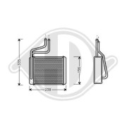 DCM1101 Výmenník tepla vnútorného kúrenia DIEDERICHS Climate DIEDERICHS