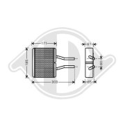 DCM1115 Výmenník tepla vnútorného kúrenia DIEDERICHS Climate DIEDERICHS
