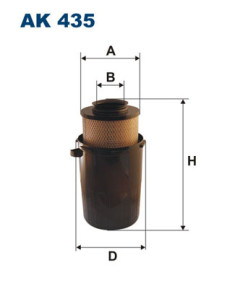 AK 435 Vzduchový filter FILTRON