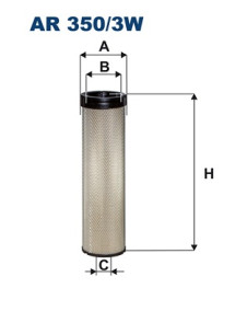 AR 350/3W Filter sekundárneho vzduchu FILTRON