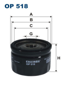 OP 518 Olejový filter FILTRON