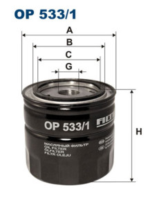 OP 533/1 Olejový filter FILTRON