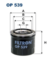 OP 539 Olejový filter FILTRON