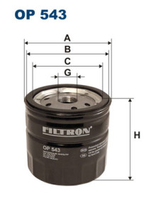 OP 543 Olejový filter FILTRON