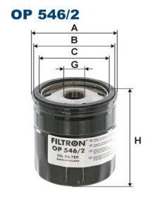 OP 546/2 Olejový filter FILTRON