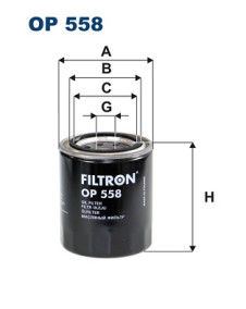 OP 558 Olejový filter FILTRON