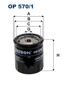 OP 570/1 Olejový filter FILTRON