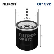 OP 572 Olejový filter FILTRON