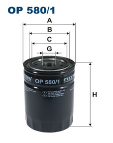 OP 580/1 Olejový filter FILTRON
