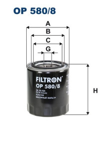 OP 580/8 Olejový filter FILTRON