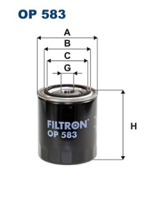 OP 583 Olejový filter FILTRON