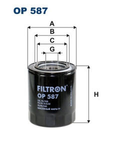 OP 587 Olejový filter FILTRON