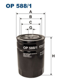 OP 588/1 Olejový filter FILTRON