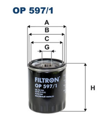 OP 597/1 Olejový filter FILTRON