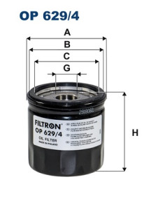 OP 629/4 Olejový filter FILTRON