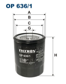 OP 636/1 Olejový filter FILTRON