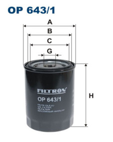 OP 643/1 Olejový filter FILTRON
